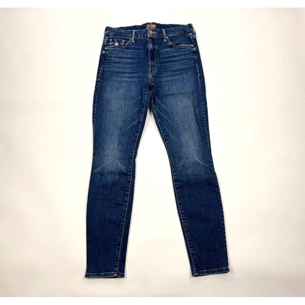 Mother High Waisted Looker Jeans Teaming Up Women 30 Stretch Cotton 5-Pockets
