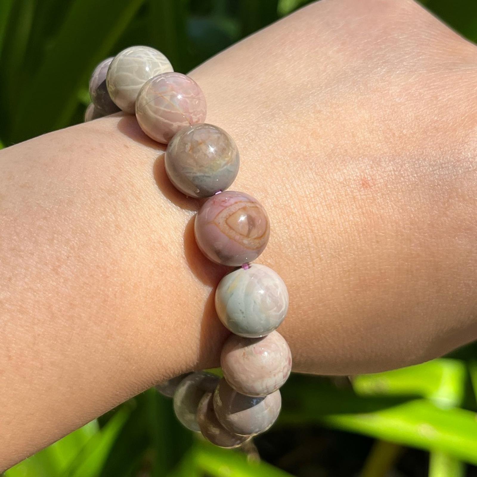 13mm stretchable chunky alashan bracelet