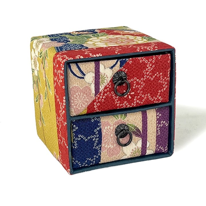Crepe 2-Drawer Trinket Box from Japan