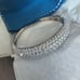 Sterling Silver Vintage high end hinged bangle with lots of CZs