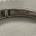 Sterling Silver Vintage high end hinged bangle with lots of CZs