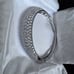 Sterling Silver Vintage high end hinged bangle with lots of CZs