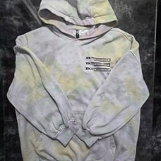 H&M Dua lipa Tie dye Hoodie Womens Large Divided section oversized