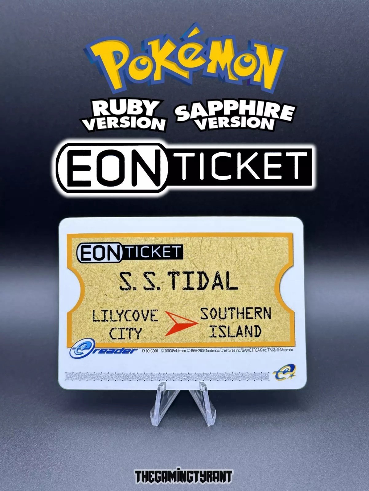 Eon Ticket - Pokemon Ruby & Sapphire e-Reader Custom Card