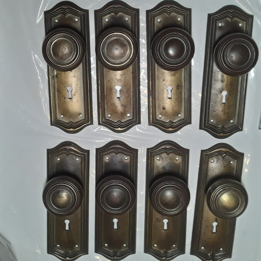 Vintage Metal Door Knobs & Backplates