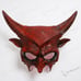Demon Wide Sharp Horn Masquerade Mask Bloody Red