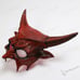 Demon Wide Sharp Horn Masquerade Mask Bloody Red