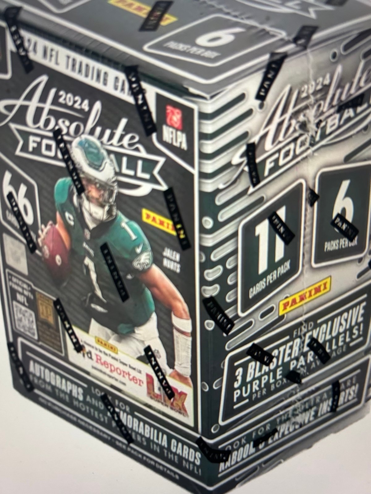 2024 Panini Absolute Football Hobby Blaster Box Purple Parallel