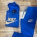 Nike sweatsuit royal blue and gold