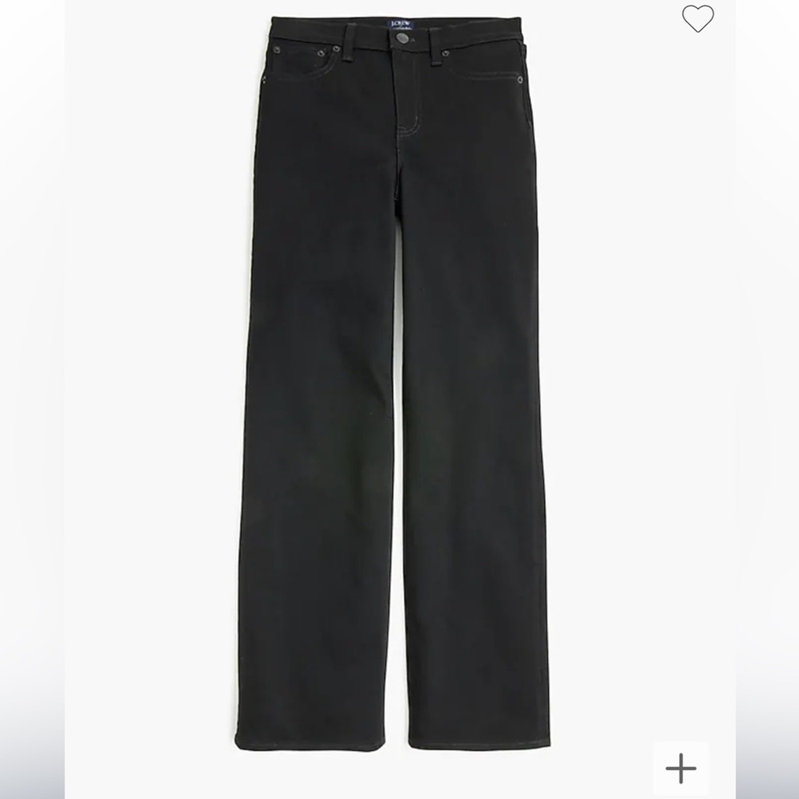 J Crew All Day Stretch Wide Leg Jeans Black 28 6 NWT