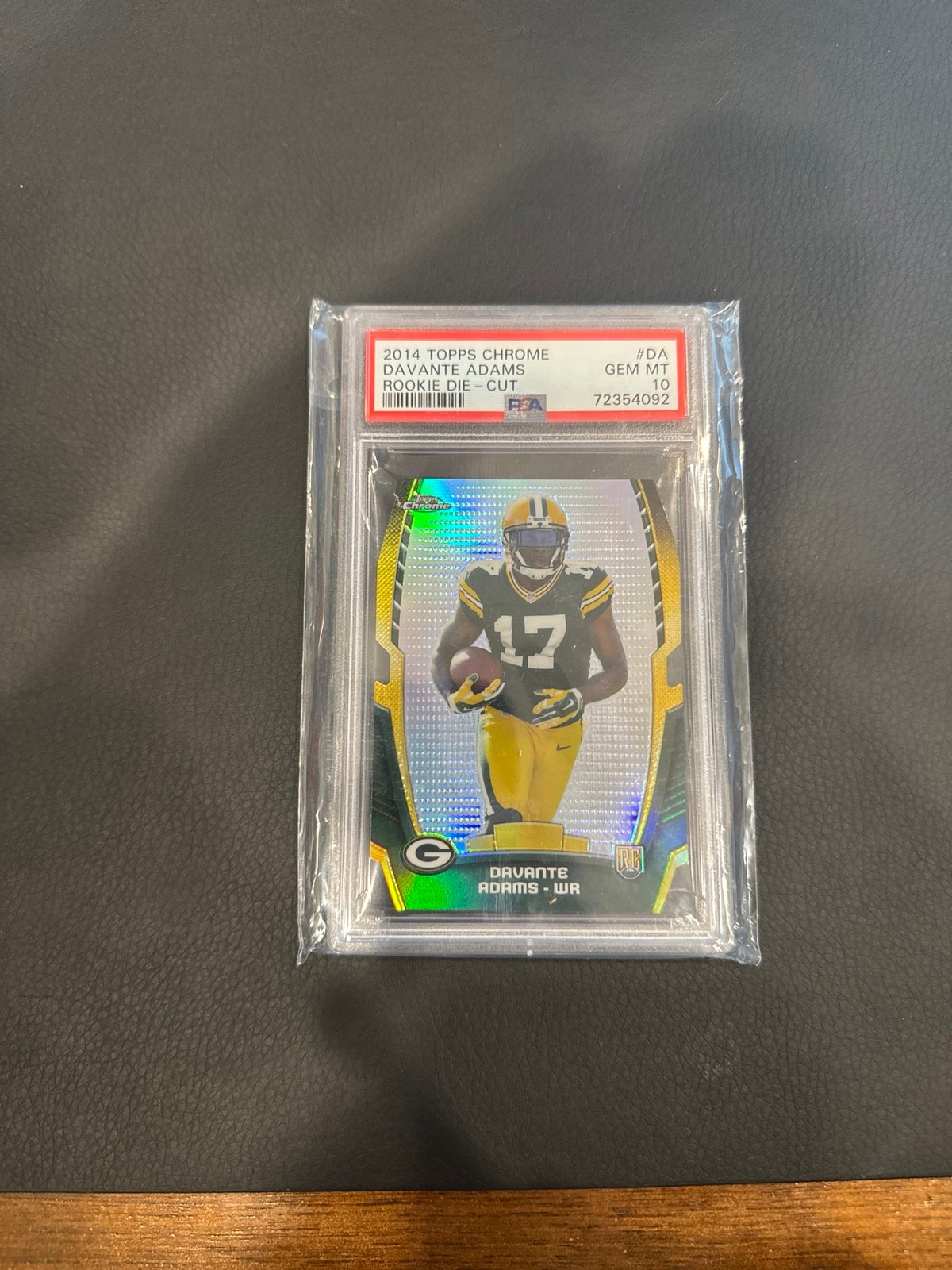2014 Topps Chrome DAVANTE ADAMS Refractor Die-Cut Rookie RC Raiders Jets PSA 10