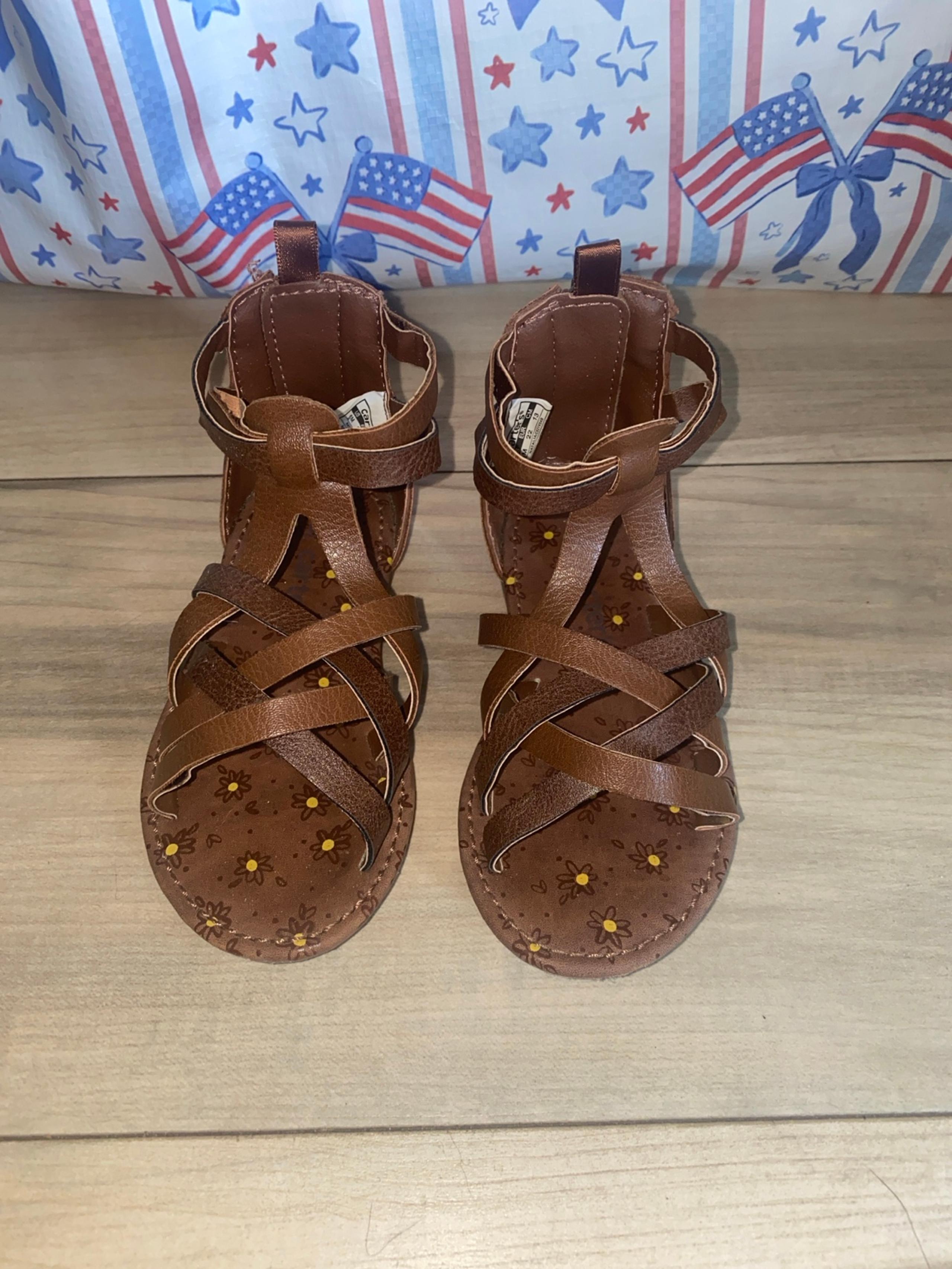 Toddler Girl Brown Strappy Sandals Size 6