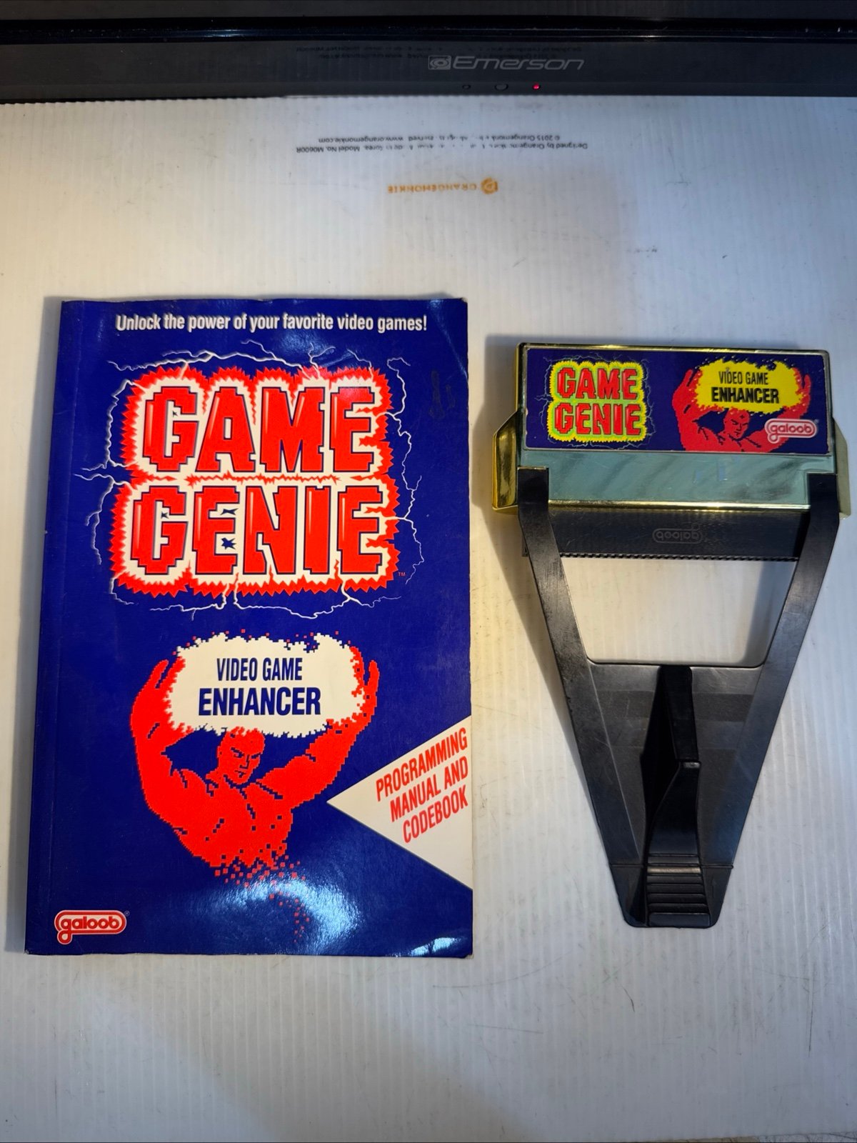 Galoob NES Game Genie w/ Code Book, Tested and Working