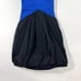 BCBGMaxAzria Womens Size Small Blue Sapphire Knit Dress Taffeta Bubble Skirt