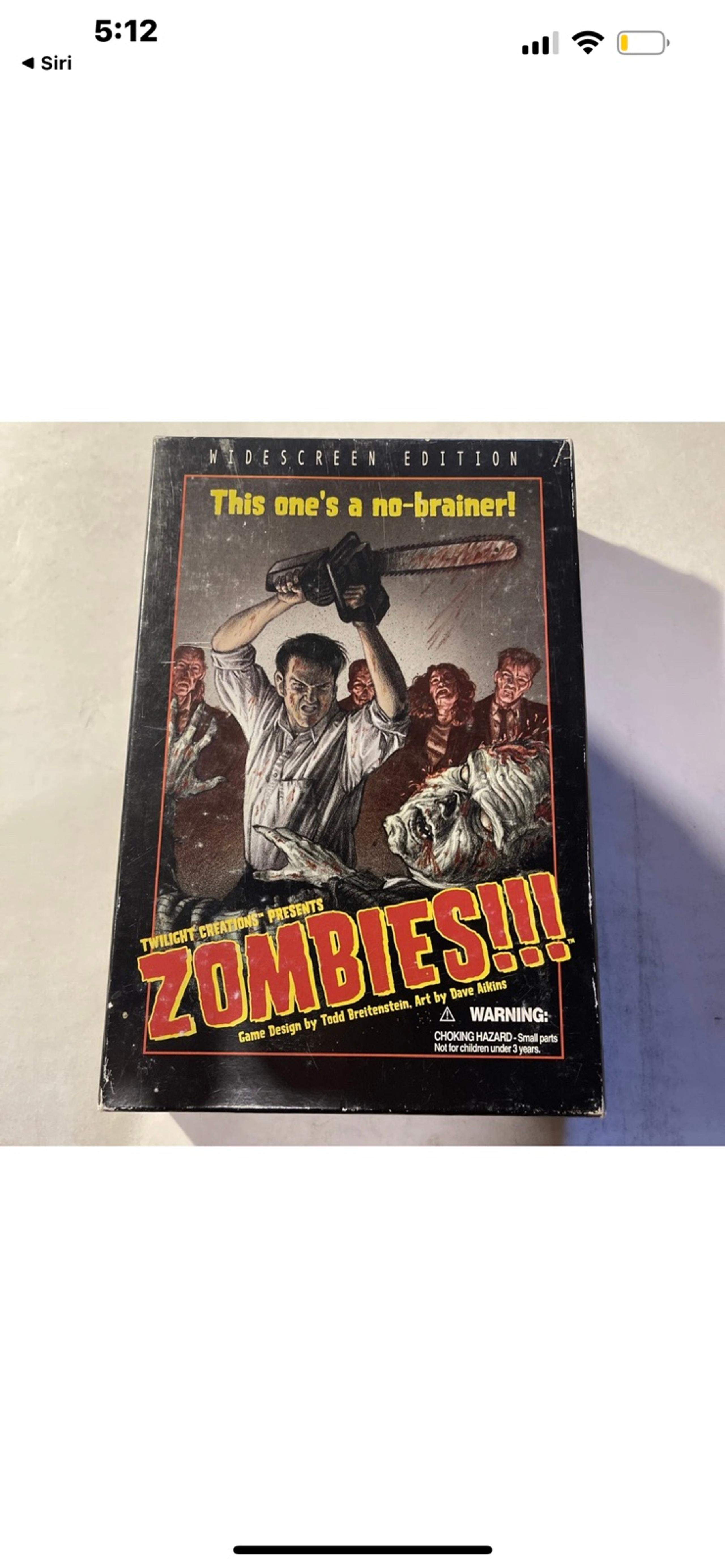 Twilight Creations: Zombies!!! - Widescreen Edition - Board Game - 2002 -