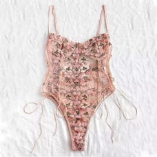 Flower Lingerie Bodysuit