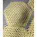 7 Piece Handmade Crochet Doily Set - Table Settings Yellow Brown Vintage