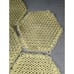 7 Piece Handmade Crochet Doily Set - Table Settings Yellow Brown Vintage