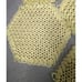 7 Piece Handmade Crochet Doily Set - Table Settings Yellow Brown Vintage