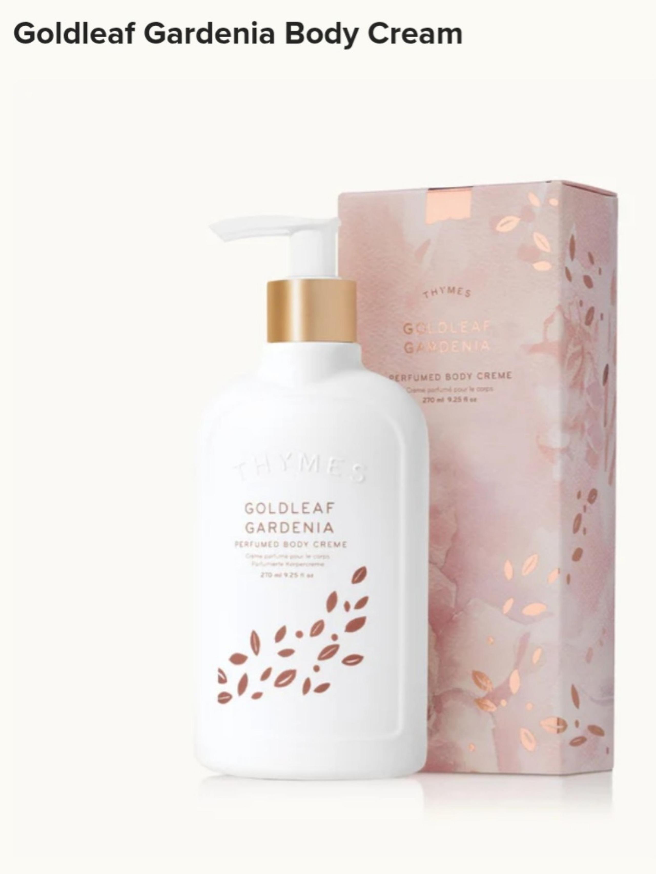 THYMES 'GOLDLEAF GARDENIA' BODY CREAM- BRAND NEW IN BOX