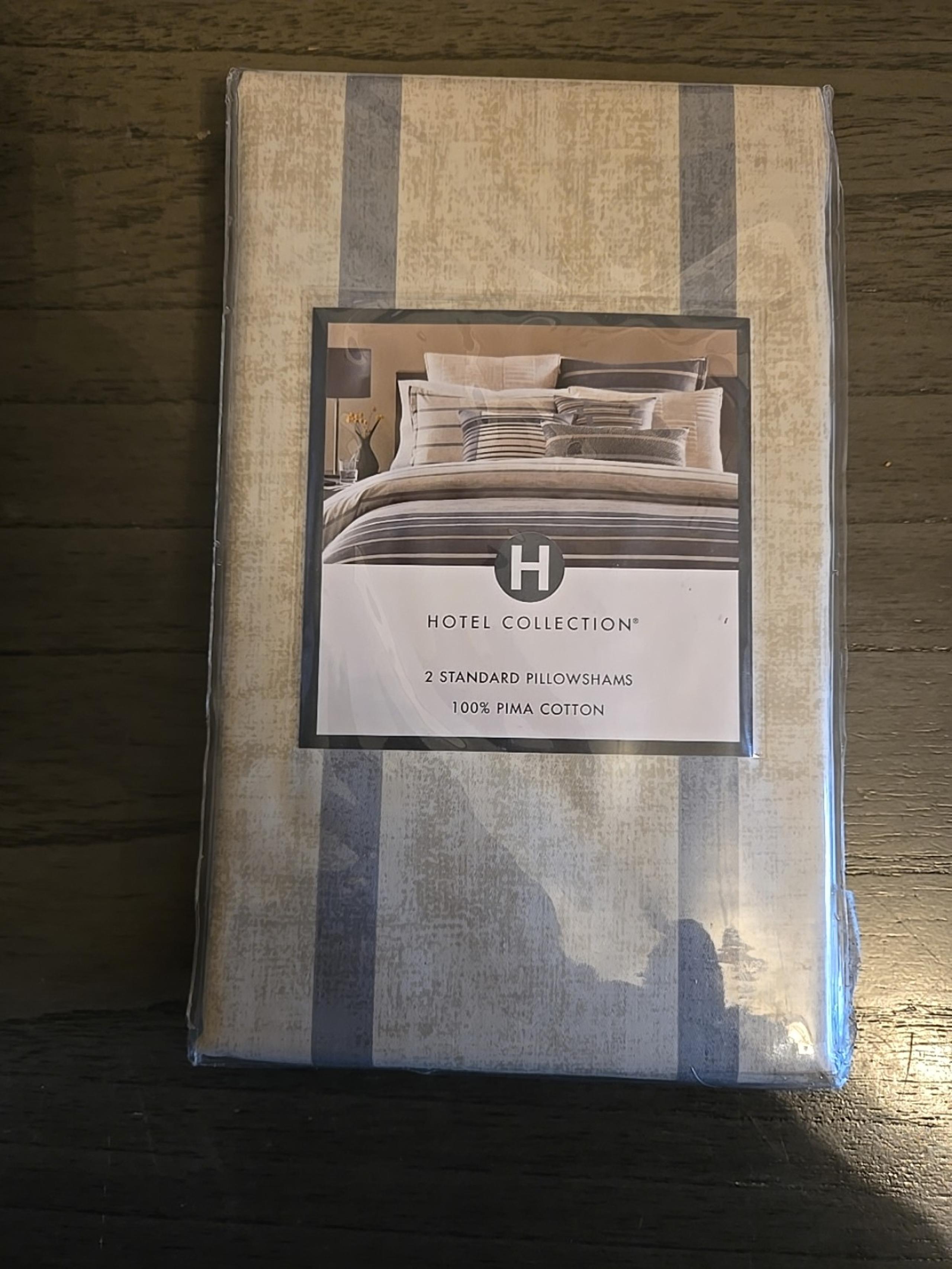 Hotel Collection Colonnade Two Standard Pillow Shams 400 TC 100% Pima Cotton New