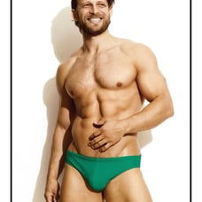 Charlie by Matthew zink men’s swimwear lifeguard brief speedos small - Jade