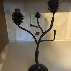 Pinecone Candle Holder