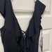 La Blanca Standard Island Goddess Over The Shoulder Ruffle Plunge One Piece