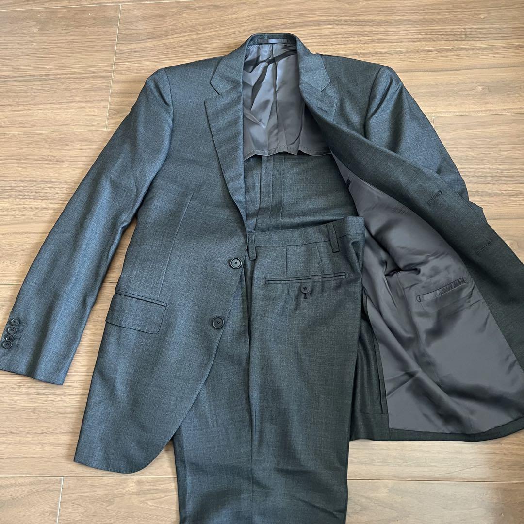Sovereign Silk Blend Suit Gray 44 United Arrows