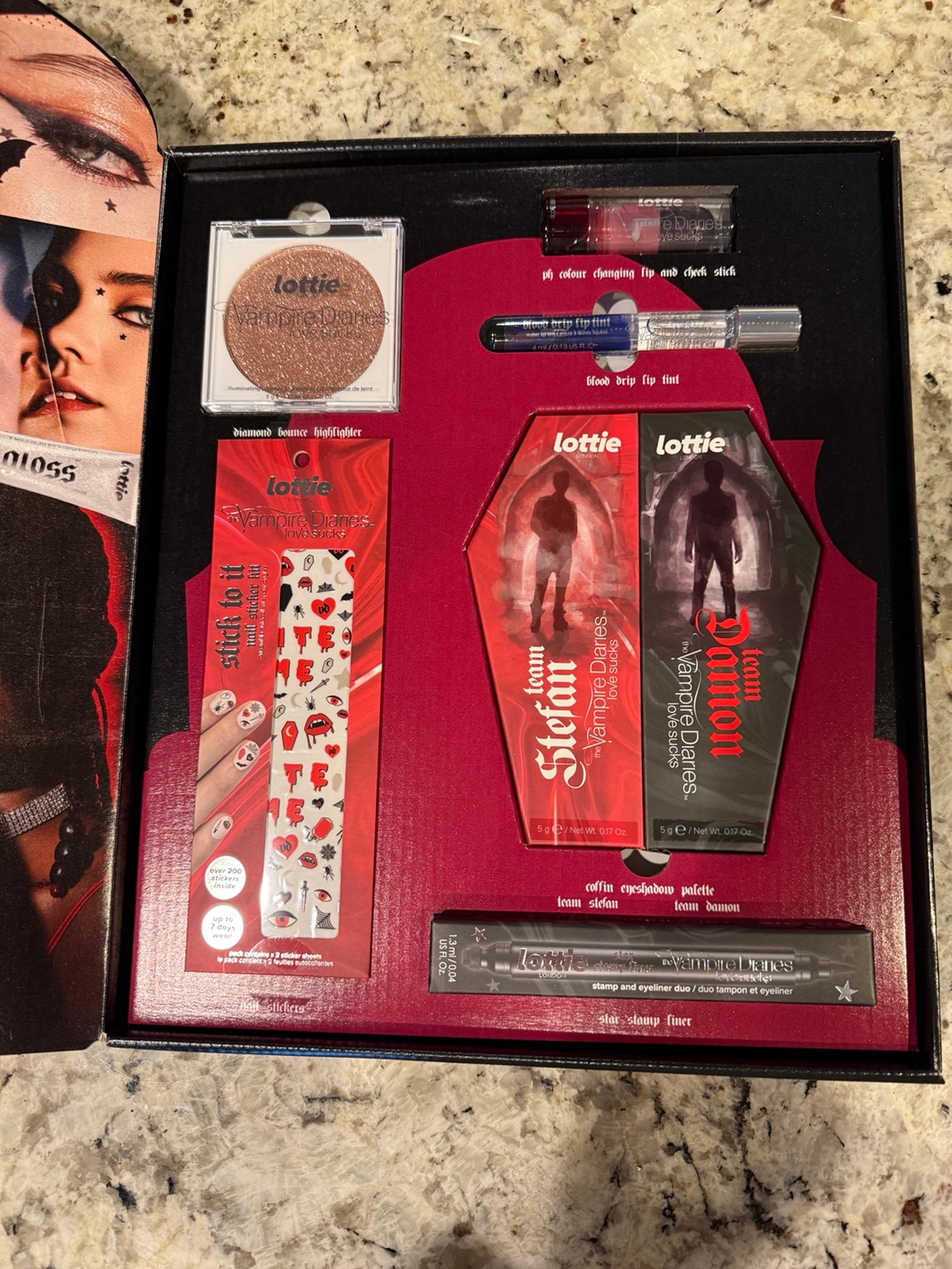 Lottie x Vampire Diaries Limited Edition 7pc Boxed Makeup Set