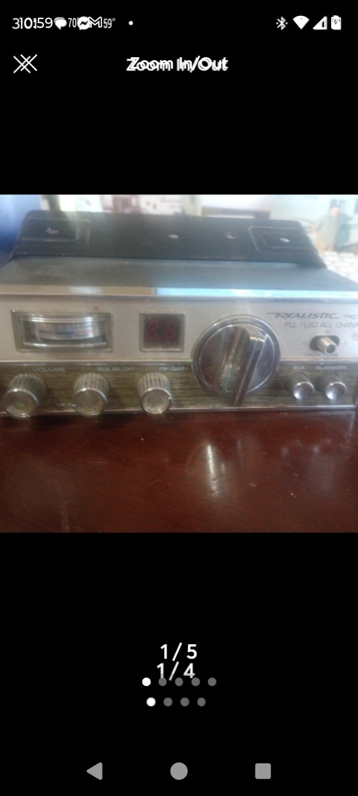Realistic CB radio 40 channel works with Mount and Mic