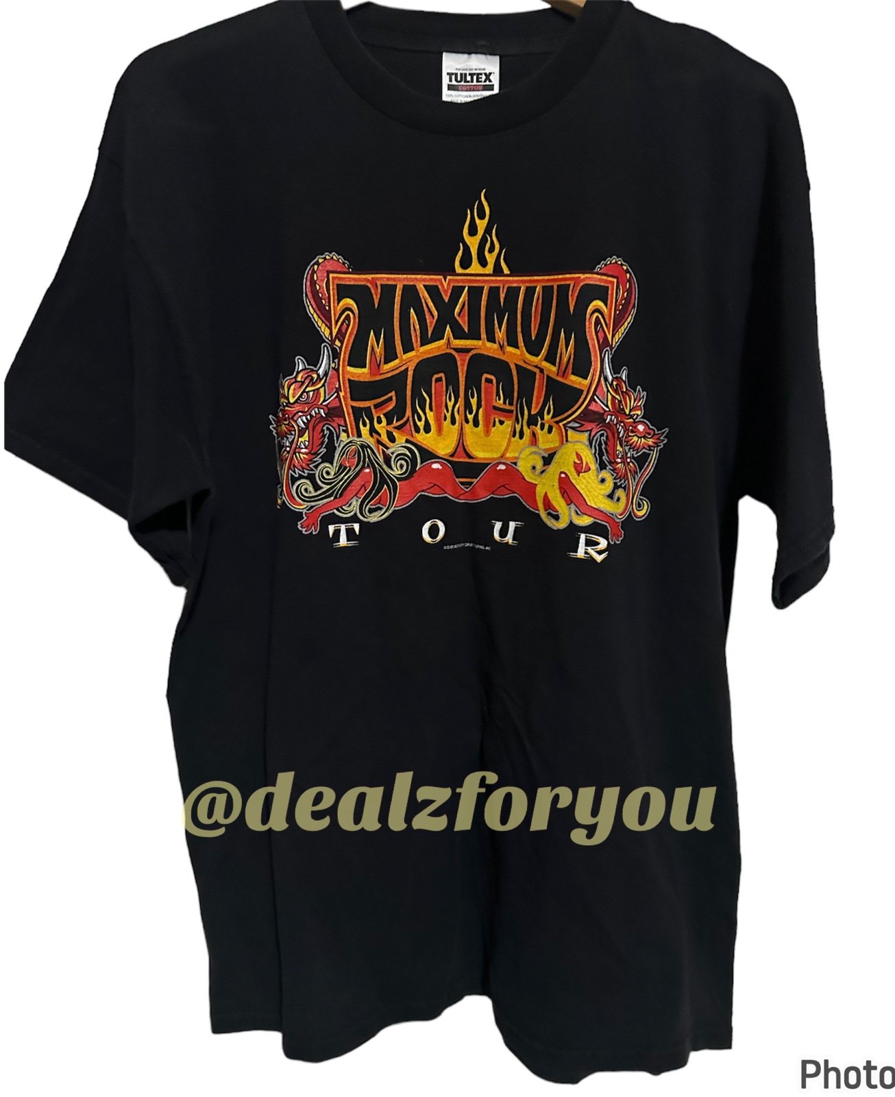 Vintage 2000 Motley Crue Megadeth Maximum Rock Tour Shirt Sz XL