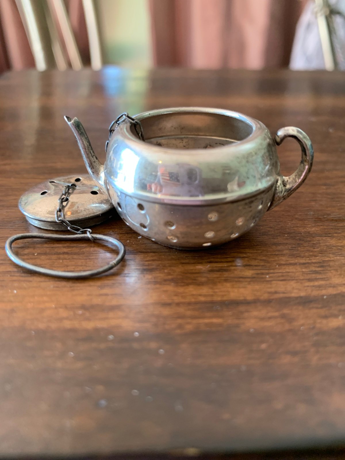 Sterling vintage or antique tea diffuser .