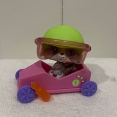 Littlest Pet Shop LPS Speedy Boxcar #67 grey dog