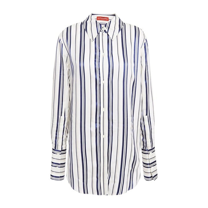 Altuzarra Giselda Striped Long Sleeve Dress Shirt NWOT