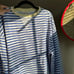 Free People classic striped oversized crewneck