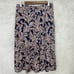 Garnet hill midi skirt womens small blue paisley pull on pockets boho hippie