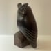 Vintage Hand Carved Solid Ironwood Owl Sculpture Figurine