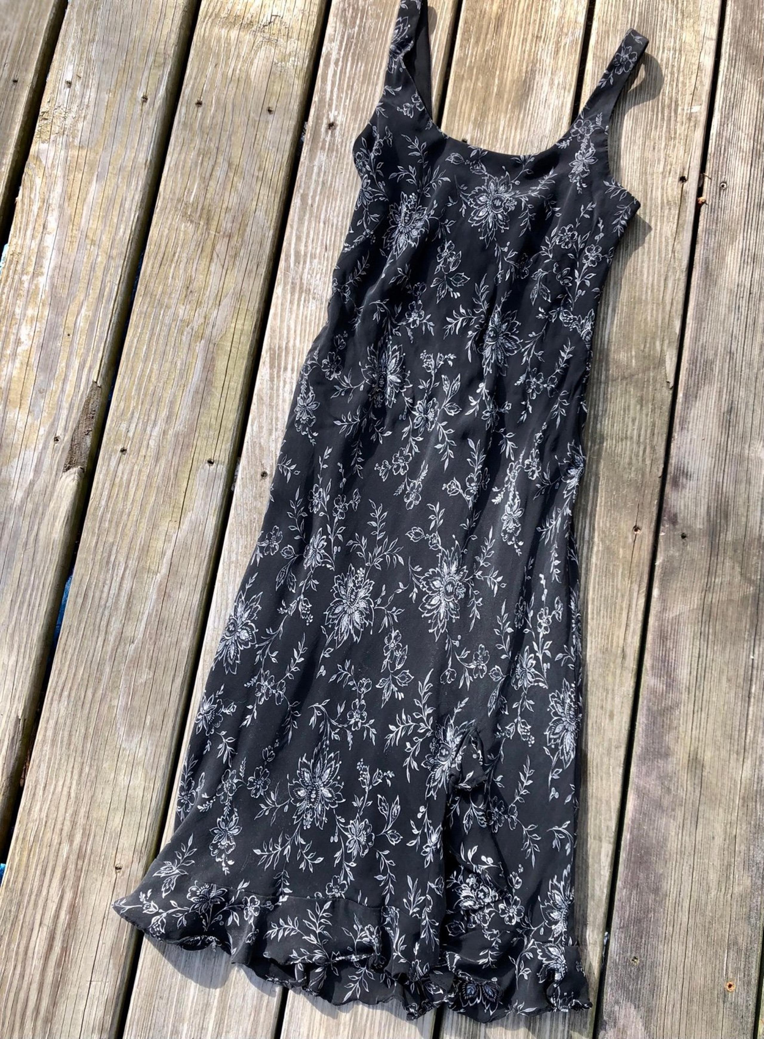 Black Floral Ann Taylor Dress