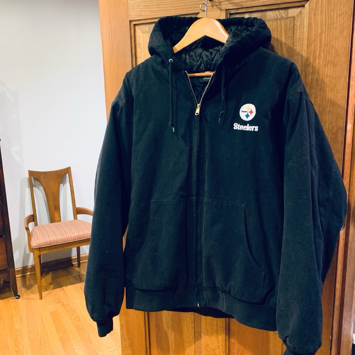 NFL TEAM APPAREL PITTSBURGH STEELERS Dunbrooke Canvas Hooded Jacket