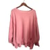 New We the Free People Camden Distressed Pink Sky Sweatshirt Size Medium