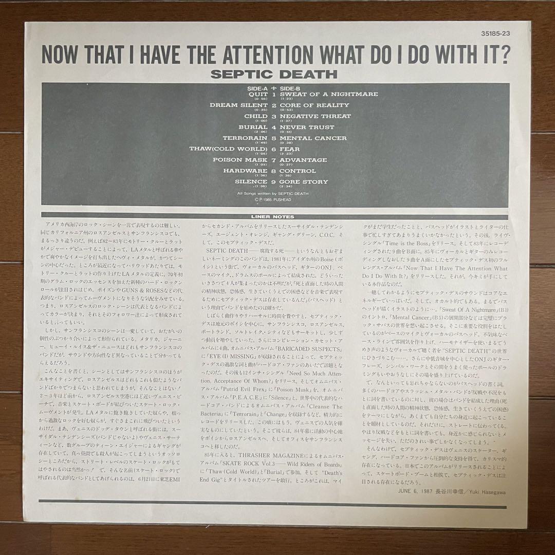 Septic Death - Now That I Have (Domestic Edition)