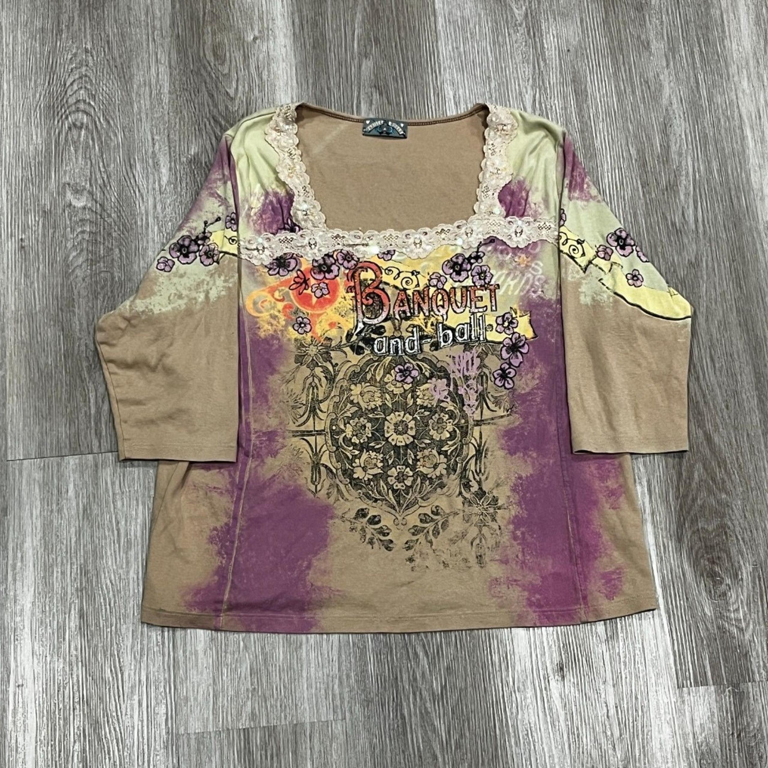 Y2K Vanilla Sugar Top Sz 2XL Details