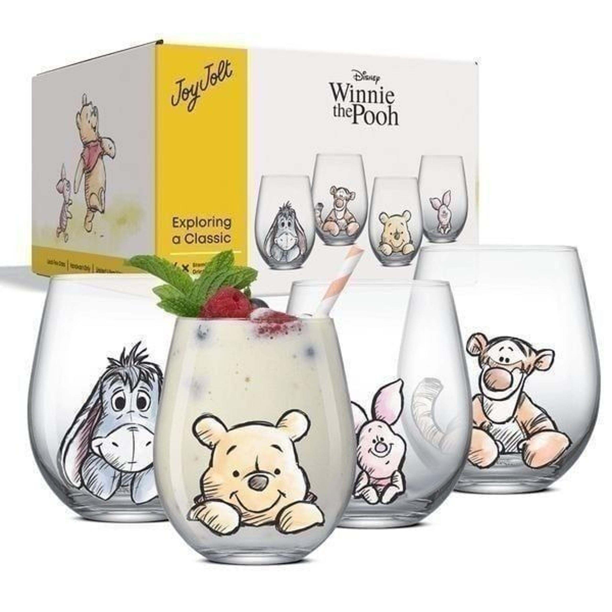 Disney Winnie the Pooh Exploring a Classic Stemless Drinking Glasses