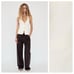 NWOT. Zara White Linen Blend Halter Top with Tie Detail. Size XS.