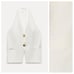 NWOT. Zara White Linen Blend Halter Top with Tie Detail. Size XS.