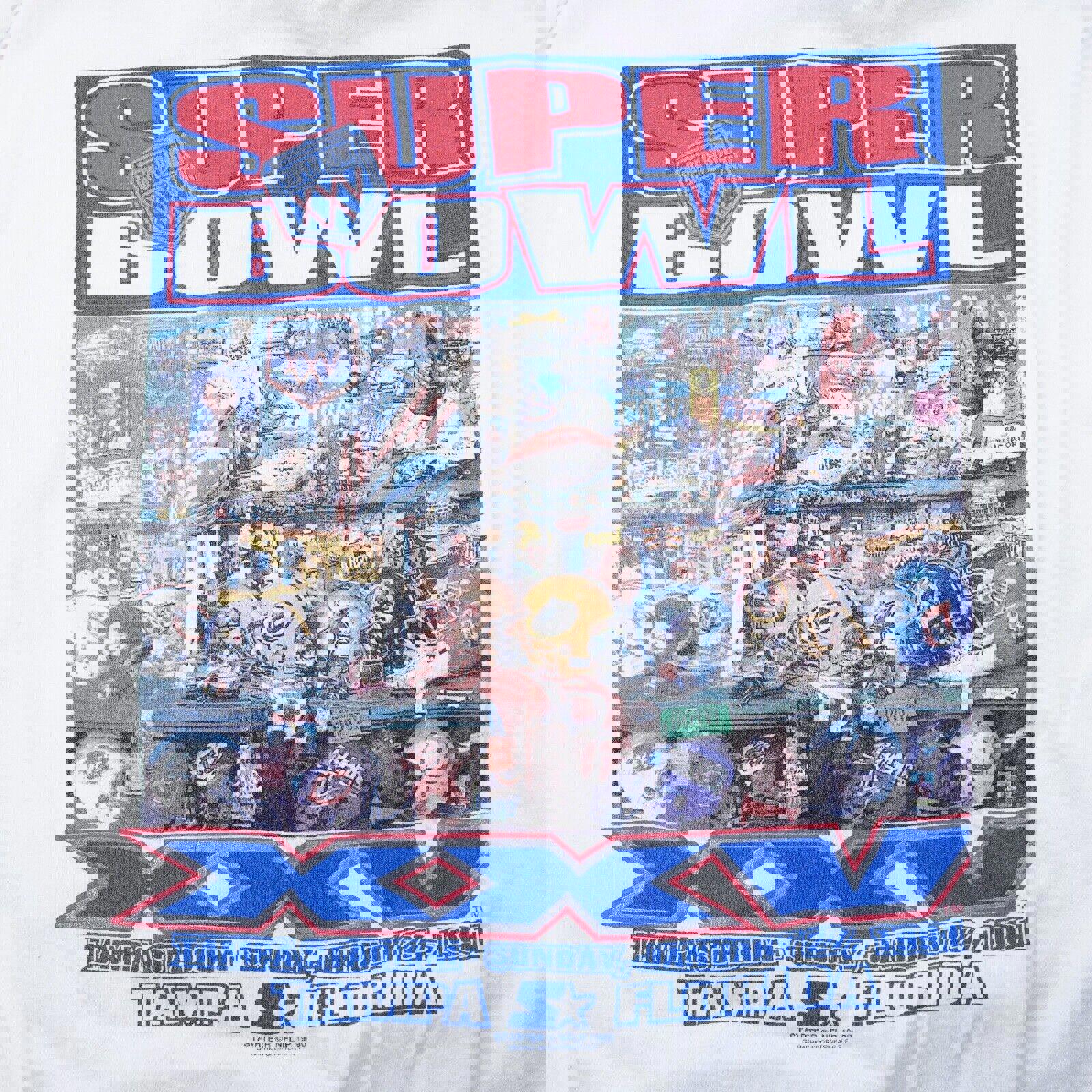 Vintage Starter 90s Super Bowl XXV 1991 New York Giants T-Shirt Men's XL