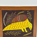 Kuna Tribe Mola Embroidery Bird& Armadillo Textile Vintage Framed