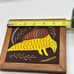 Kuna Tribe Mola Embroidery Bird& Armadillo Textile Vintage Framed