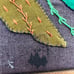 Kuna Tribe Mola Embroidery Bird& Armadillo Textile Vintage Framed